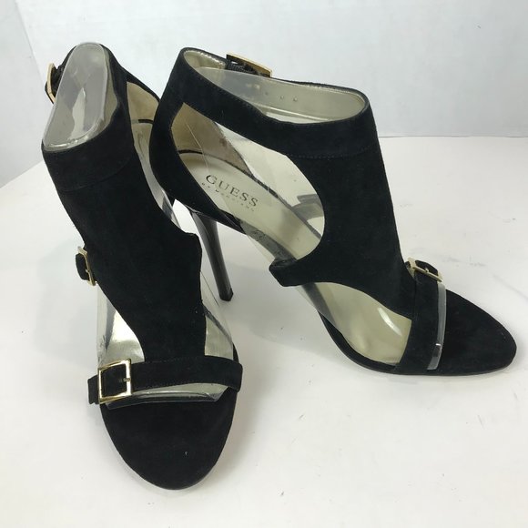 Guess by Marciano Shoes - Guess by Marciano black faux suede High heel pump US 9